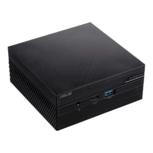 ASUS PN62S Mini PC System with Intel Core i5-10210U, 8GB DDR4 RAM, M.2 PCIE 256GB SSD, WiFi 6, Bluetooth, USB-C, Windows 10 Pro (PN62S-SYS582PXFD), Black