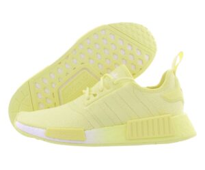adidas originals nmd r1 womens shoes size 7, color: lime yellow/white