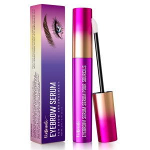 viebeauti eyebrow growth serum: thicker brows for men and women - boost fast healthier growth - voluminous lengthening natural eyebrow enhancer