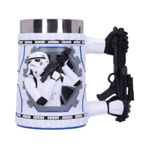 nemesis now officially licensed stormtrooper tankard, white, 18cm