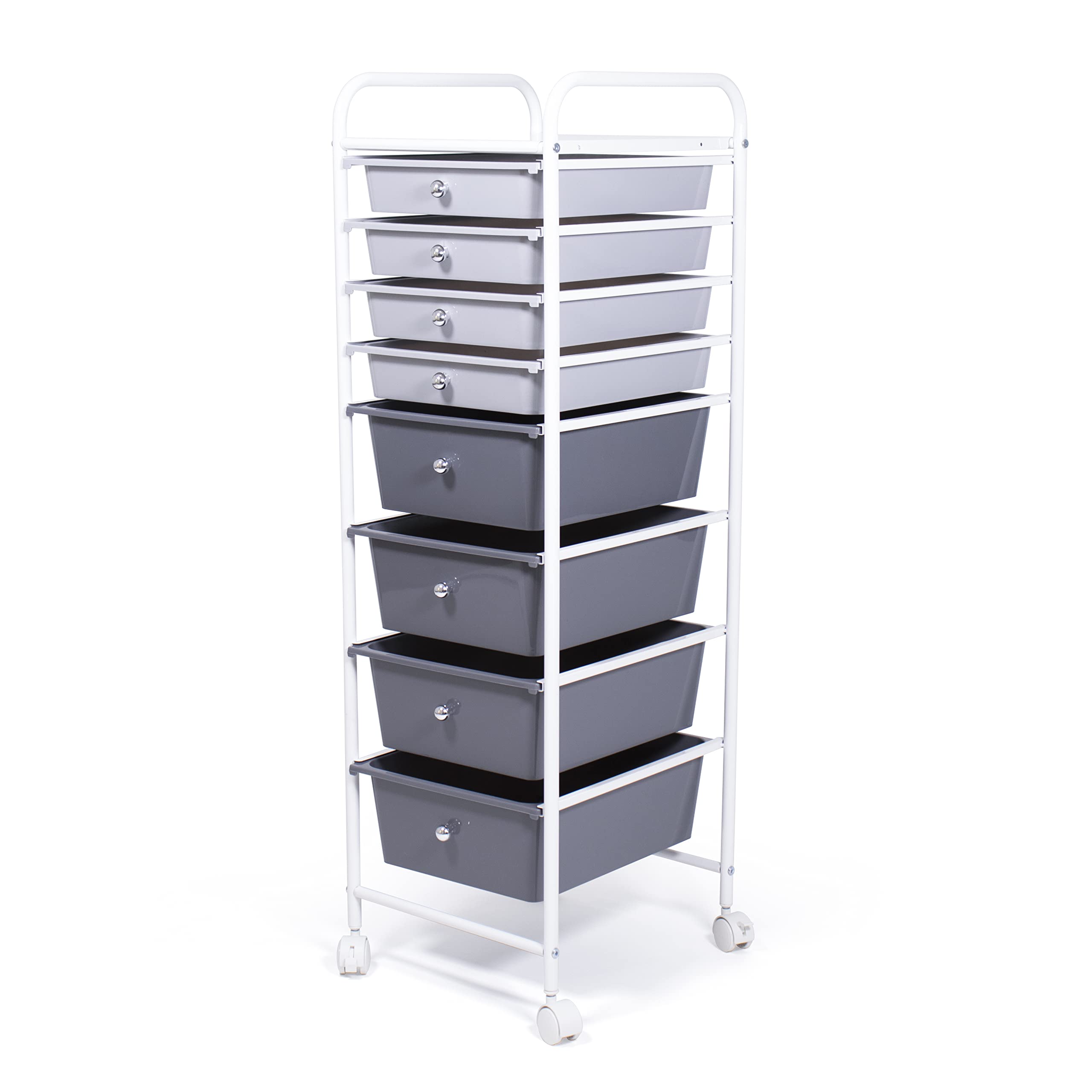 Humble Crew Essentials 8 Drawer Rolling Storage Cart with Wheels, Grey