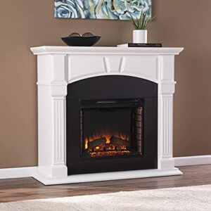 sei furniture altonette electric fireplace, white