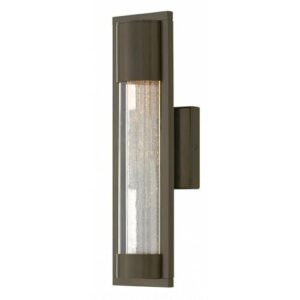 1 light small outdoor wall lantern in modern style 4.75 inches wide by 15.5 inches high-bronze finish 81-bel-2245270