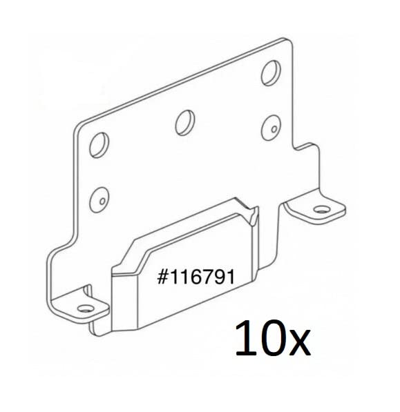 Bed Frame Metal Mounting Part # 116791 (10 Pack) for IKEA Furniture fit Hemnes Malm Brimnes