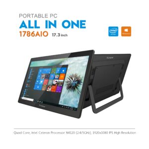 IVIEW 1786AIO All in One Computer IPS 1920 x 1080 Touch Screen, Intel Celeron, 4GB RAM, 64GB Storage (Supports HHD) WiFi