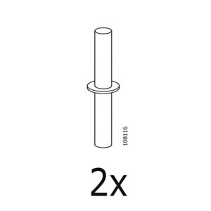 Connection for IKEA Sofa Furniture (2 Packs) Part # 108116 Hardware Fitting