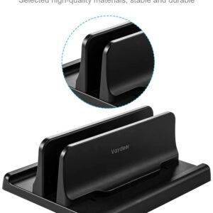 Vertical Laptop Stand Space-Saving Design Holder for WACOM/HUION/XP-Pen Ten Tablet, Adjustable Desktop Notebook Dock for MacBook Pro Air, Mac, HP, Dell, Microsoft Surface, Lenovo, up to 17.3 inches