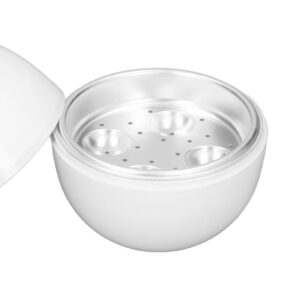 Hard Boiled Egg Cooker 4 Eggs Capacity Compact Design ABS Material Egg Shape Microwave Function Egg Boiler Easy to Use