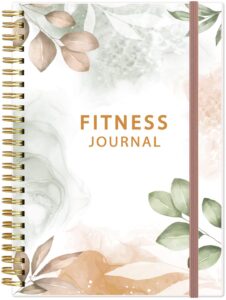 simplified fitness journal for women & men,a5 workout journal/planner daily exercise log book to weight loss, gym, muscle gain, bodybuilding progress, 5.8"x8.3", pink flower
