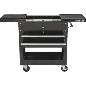 Ironton 28in. 2-Drawer Tool Cart - 30-1/2in.L x 14-1/2in.W x 33in.H, 350-Lb. Capacity