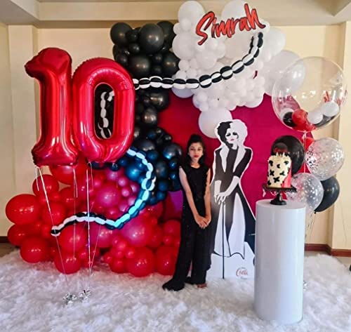 40 Inch Red 10 Number Balloons Giant Jumbo Huge 10 Foil Mylar Helium Number Digital Balloons Red Birthday Mylar Digital Balloons 10th Birthday Anniversary Events Party Decorations Supplies