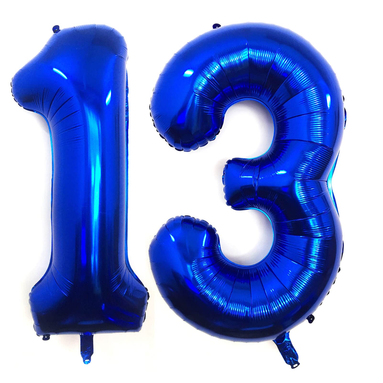 40 Inch Navy Blue 13 Number Balloons Giant Jumbo Huge 13 or 31 Foil Mylar Helium Number Digital Balloons Dark Blue Birthday Mylar Digital Balloons 13th 31st Birthday Party Decorations Supplies