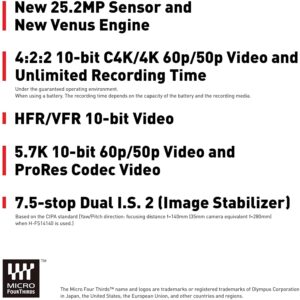 Panasonic Lumix GH6 Mirrorless Camera with 12-60mm f/2.8-4 Lens & Advanced Accessory and Travel Bundle | DC-GH6LK | Extended 3 Years Panasonic Warranty