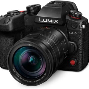 Panasonic Lumix GH6 Mirrorless Camera with 12-60mm f/2.8-4 Lens & Advanced Accessory and Travel Bundle | DC-GH6LK | Extended 3 Years Panasonic Warranty