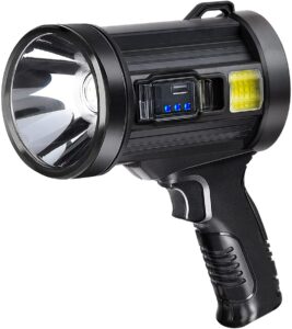 nj forever rechargeable spotlight flashlight