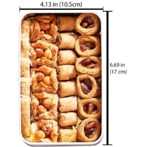 Cerez Pazari Assorted Baklava Gift Basket - 8.47 oz, 22-23 pcs, Turkish Dessert with Pistachio, Walnut, Cashew, Hazelnut - No Preservatives