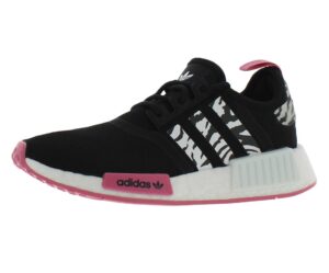 adidas womens nmd r1 w running shoe, black/rose tone/white, 7.5 us