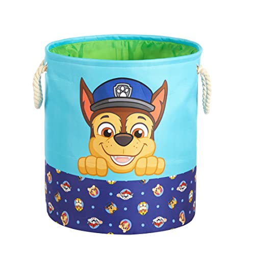 Paw Patrol 3 Piece Multi Size Fabric Nestable Toy Storage Basket Set, with Rope Carry Handles