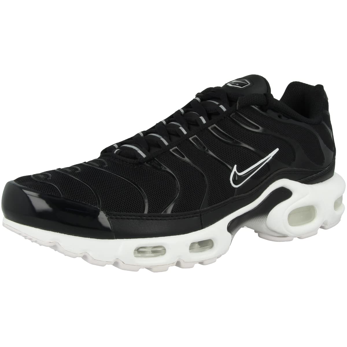 Nike Womens WMNS Air Max Plus DM2362 001 Black/White - Size 8, Black/Black/White