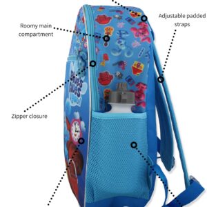 Nickelodeon Blue's Clues & You Boys Girls 16" Backpack 5 piece School Set (One Size, Blue)