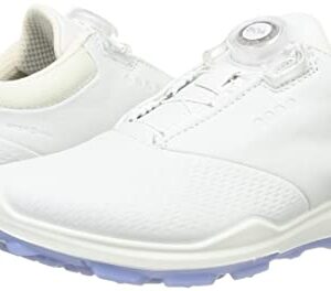 ECCO Women's Biom Hybrid 3 BOA Hydromax Water Resistant Golf Shoe, White/White, 7-7. 5