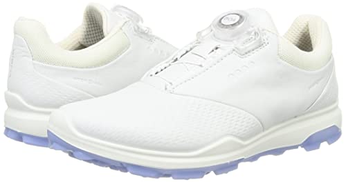 ECCO Women's Biom Hybrid 3 BOA Hydromax Water Resistant Golf Shoe, White/White, 7-7. 5