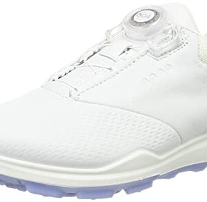 ECCO Women's Biom Hybrid 3 BOA Hydromax Water Resistant Golf Shoe, White/White, 7-7. 5