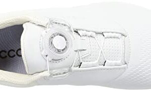 ECCO Women's Biom Hybrid 3 BOA Hydromax Water Resistant Golf Shoe, White/White, 7-7. 5