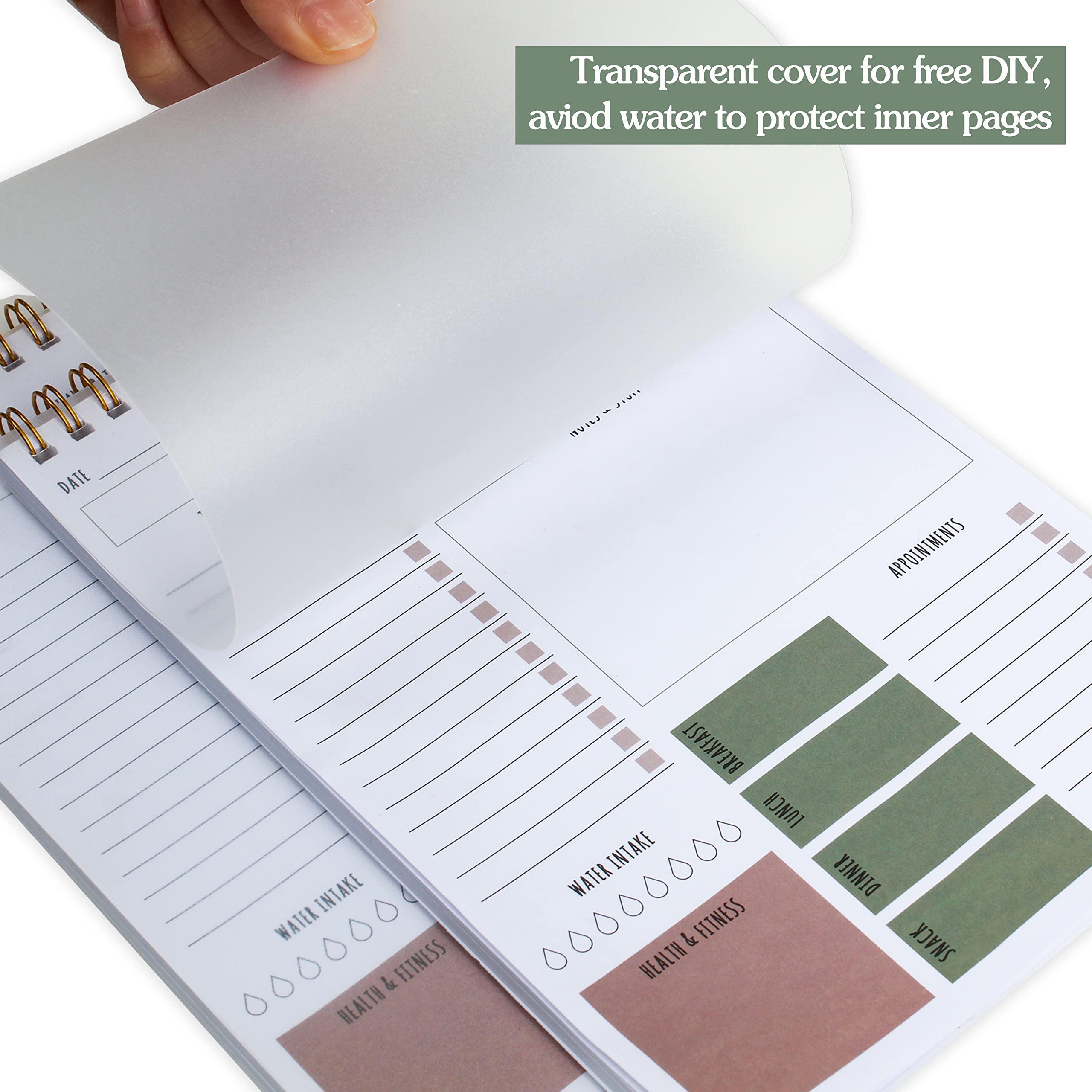 To Do List Notepad 52 Sheets Tear Off Daily Planner,5.8" x 8.4" Organizing To-do Notepads