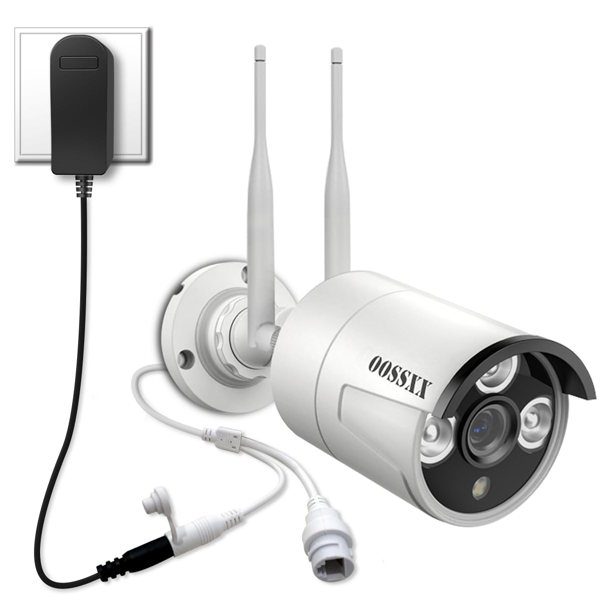 OOSSXX (3.0MP Wireless Extend Camera with Audio) Just Wireless Extend Camera Wireless Security System(3.0MP/5.0MP System) IP67 Waterproof WiFi Camera, Wireless Surveillance Camera