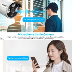 OOSSXX (3.0MP Wireless Extend Camera with Audio) Just Wireless Extend Camera Wireless Security System(3.0MP/5.0MP System) IP67 Waterproof WiFi Camera, Wireless Surveillance Camera