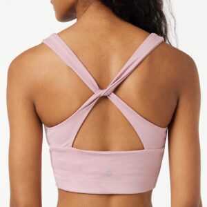 Core 10 Women's Nearly Naked Corset Sports Bra, Mauve, X-Large