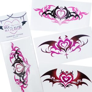 Kawaii Sexy Succubus Womb Temporary Tattoos | Realistic Fake Body Tattoo for Women's Sexy Cosplay (2D)