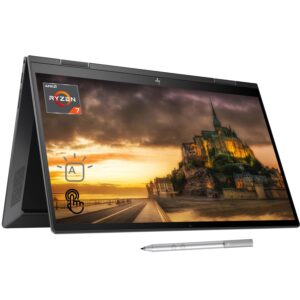 hp 2022 newest envy x360 2-in-1 laptop, 15.6" full hd touchscreen, amd ryzen 7 5825u 8-core processor, 64gb ram, 2tb ssd, backlit keyboard, hdmi, wi-fi 6, windows 11 home, stylus pen included