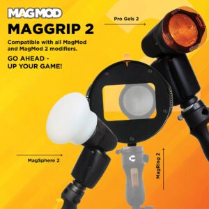 MagGrip 2 by MagMod | Magnetic Light Diffuser Attachment | Universal Silicone Speedlite Mount | Modular Camera Lighting System | Photography Light Diffuser