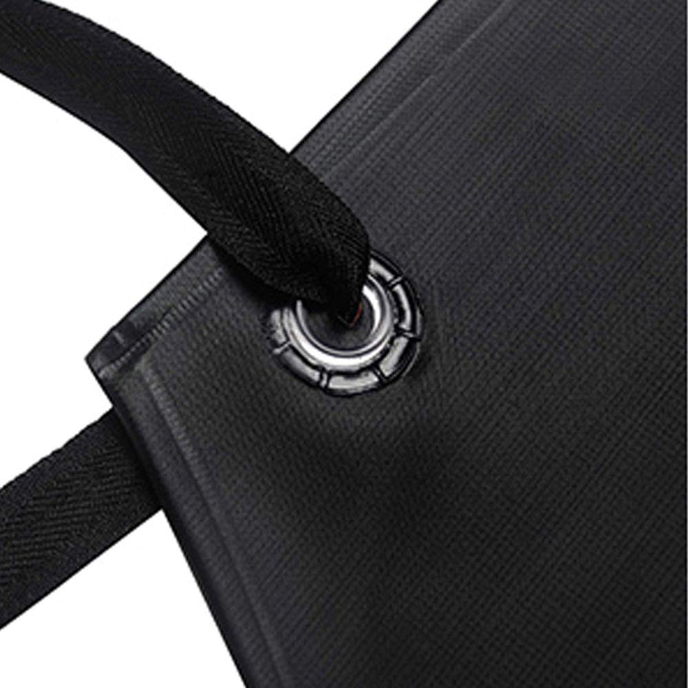 Lchkrep Men's Waterproof Apron Black, Lightweight Vinyl Aprons Rubber Apron for Dishwashing, Butcher, Dog Grooming, Fish Cleaning Industrial Apron,43"x29" Heavy Duty Apron (Black-1pack)