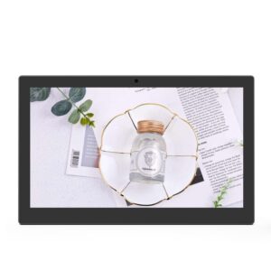 RAYPODO 13.3 inch Mount Monitor with Capacitive Touchscreen, Support Android and Linux System (White)