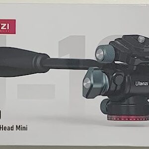 Video Fluid Head for Camera Tripod - ULANZI U-190 Mini Pan Tilt Head Small Panoramic Ball Head with Arca Swiss Quick Release Plate Lightweight Filming Equipment for Compact Camera Load up to 6.6lb/3kg