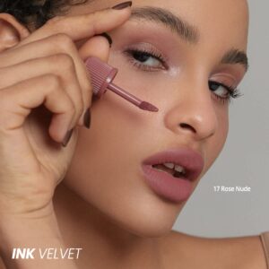 Peripera Ink the Velvet Lip Tint | High Pigment Color, Longwear, Weightless, Not Animal Tested, Gluten-Free, Paraben-Free | NICE TO MEET NUDE, 0.14 fl oz*3