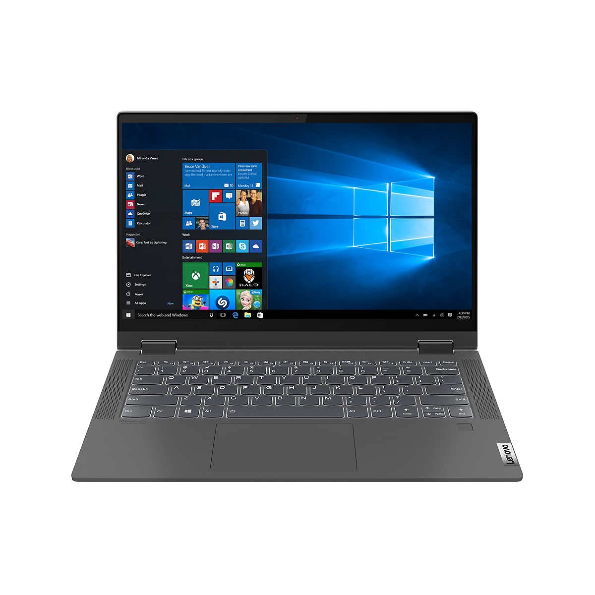 2022 LENOVO IdeaPad Flex 5 14" Touchscreen 2-in-1 Laptop AMD Ryzen 5 5500U 6 Cores 16GB DDR4 1TB NVMe SSD Radeon Graphics HDMI USB-C Fingerprint WiFi-6 Windows 10 Pro w/ Stylus Pen and 32GB USB