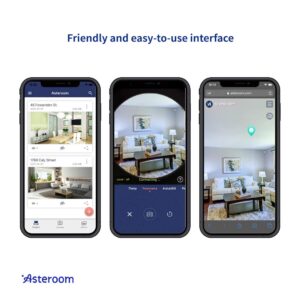 Asteroom 3D Virtual Tour Kit - Trisio 360 Camera with 8K HD Resolution Best for Real Estate Agents and Photographers.