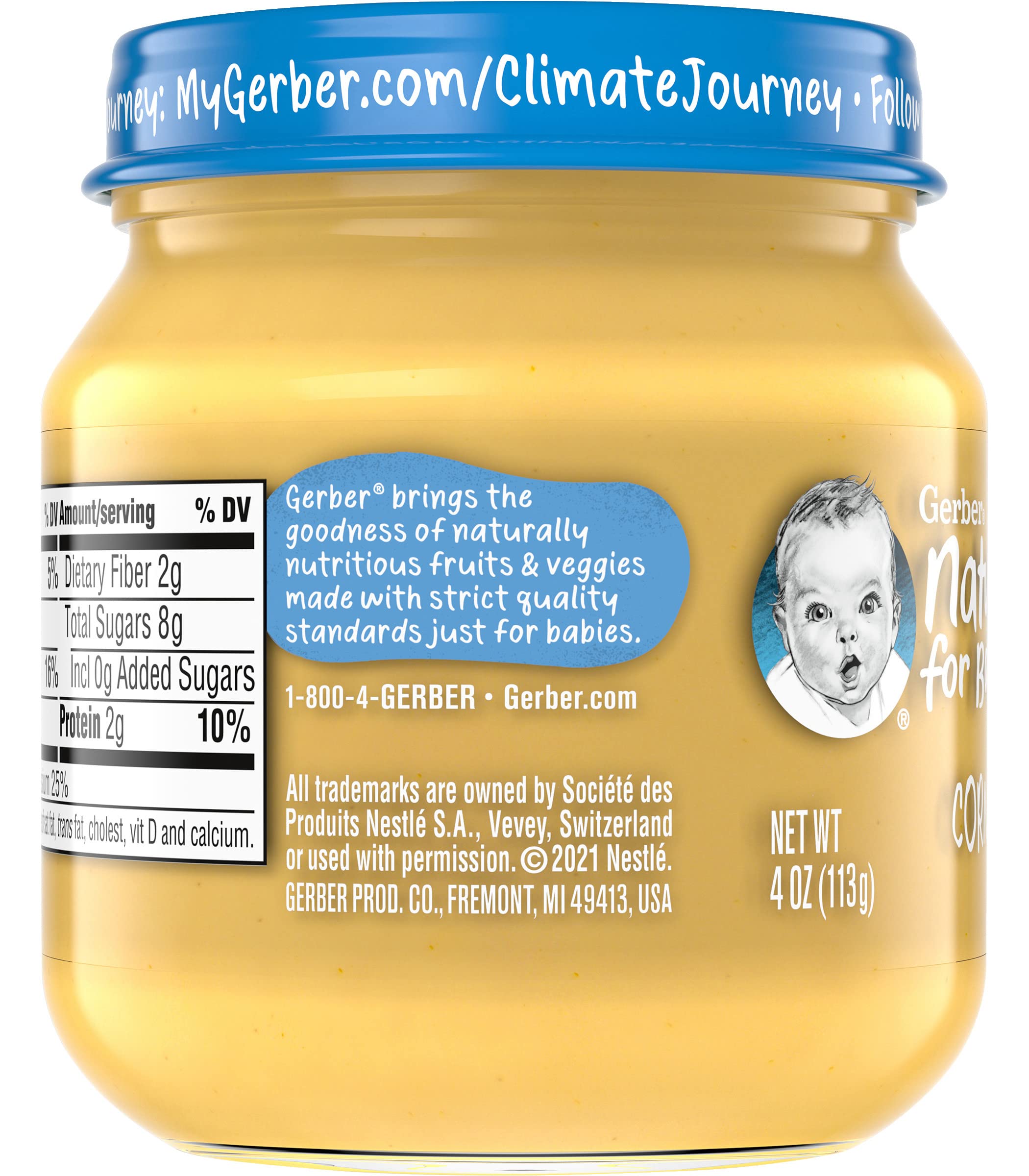 Gerber Natural for Baby 1st Foods Baby Food Jar (Corn)