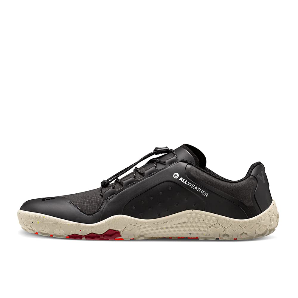 Vivobarefoot Primus Trail II FG, Womens Recycled Off-Road Shoe with Barefoot Firm Ground Sole Obsidian