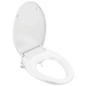 delta faucet -faucet refresh elongated bidet toilet seat, bidet attachment for toilet, bidet sprayer, toilet water spray, white 833004-wh