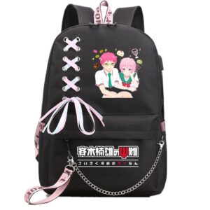 isaikoy anime the disastrous life of saiki k backpack shoulder bag bookbag school bag 11