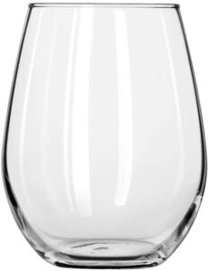 amz empire modern stemless wine drinking glasses 11.75 oz/set of 6 with coasters and pourer