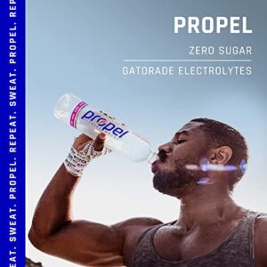 Propel, Mango, Zero Calorie Water Beverage with Electrolytes & Vitamins C&E, 16.9 Fl Oz (Pack of 12)