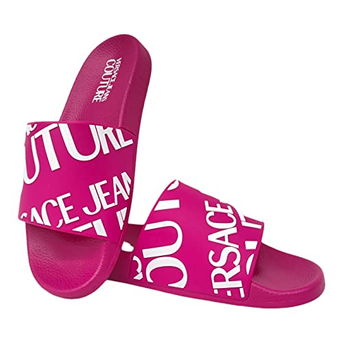 Versace Jeans Couture Women Slides Fuchsia 8 US