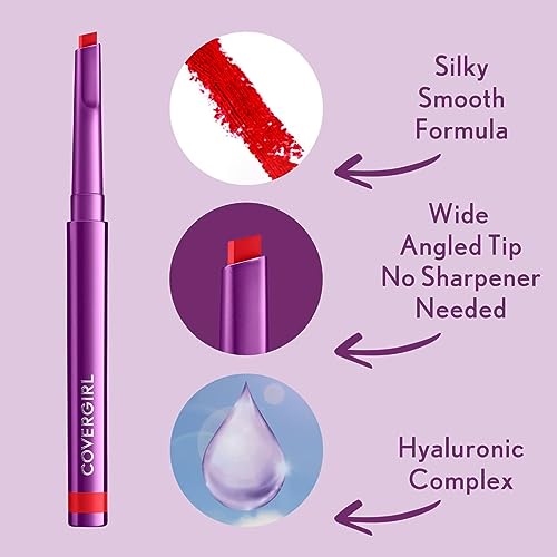 COVERGIRL Simply Ageless Lip Flip Liner, Loving Rose, Pack of 1