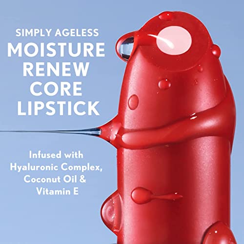 COVERGIRL Simply Ageless Moisture Renew Core Lipstick, Devoted Red, Pack of 1